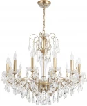 Подвесная люстра Crystal Lux MONTANA SP12 (220V, подвески, на цепи, подсвечник, свеча)