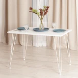 Стол STAR ЛДСП/металл, 110х70х75 см, белый топ/белые ножки Tetchair 19240
