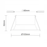 Встраиваемый точечный светильник ST Luce Grosi ST207.408.01 (220V, круглые)