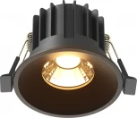 Встраиваемый светильник Maytoni Round DL058-12W2.7K-B (LED, 220V, круглые)