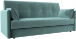 Диван-книжка Лига-018 (Бирюзовый/Велюр) Лига Диванов арт.117837