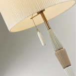 Торшер Odeon Light Latte 5403/1FA бронзовый/светло-коричневый/кремовый/металл/керамика/ткань E27 1*60W (220V, выключатель)