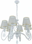 Подвесная люстра Arte Milano AM347203 347203/6 WT+G (220V, подвески, на цепи)