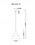 Подвесной светильник MyFar Brigitte MR1403-1P (220V)