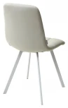 Стул CHILLI SQUARE HK017-03 светло-серый / белый каркас, PU