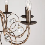 Подвесная люстра Eurosvet Tomas 60018/8 черный с золотом