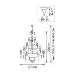 Подвесная большая люстра Osgona Nativo 715577 (220V)