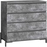 Комод Ивару НЕКСТ - 1 Камень темный, Черный