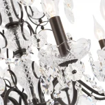 Подвесная люстра Crystal Lux ODELIS SP8 BROWN (220V, подвески, на цепи, подсвечник, свеча)