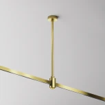 Крепление потолочное Medium одинарное 300мм Flarity латунь Maytoni Accessories for tracks Flarity TRA158С-S1-BS (24V)