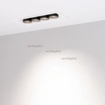 Светильник линейный встраиваемый LED MS-ORIENT-BUILT-TURN-TC-S67x150-10W Day4000 (WH-BK, 30 deg, 230V) (Arlight, IP20 Металл) 032229