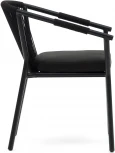 Xelida Садовый стул из алюминия и черного шнура La Forma (ex Julia Grup) арт.157315