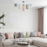 Ппотолочная люстра на штанге Eurosvet Pastel 60151/7 хром