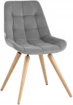 Стул Stool Group Флекс на деревянных ножках велюр серый УТ000035934
