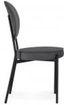Стул Woodville на металлокаркасе Ройс антрацитовый / черный 528453