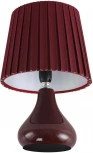 Настольная лампа Lumion Naina 8185/1T бордовый, керамика/текстиль E14 1*40W 220V (выключатель)