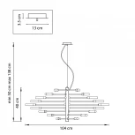 Подвесная люстра Lightstar Ragno 733187 (220V, на тросе)