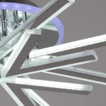 Потолочная люстра светодиодная на штанге с пультом Reluce 09824-3.3-4+4C CR (RGB) (220V)