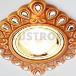 Встраиваемый точечный светильник Ambrella Дизайн С Узором И Орнаментом Гипс D5550 SB/CL (220V)