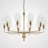 Подвесная дизайнерская люстра Viola 10 Прозрачный ImperiumLoft Viola01 (179885-26) (220V, на цепи)