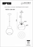 Подвесной светильник iLamp Mono P6079-1 BK+SM (220V, шар)