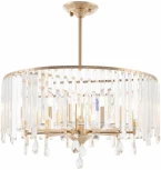 Подвесная люстра хрустальная на штанге Arte Milano Sorrento-2509 372509/8/250/590 GD (220V)