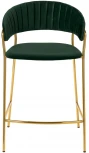 Стул полубарный Turin зеленый с золотыми ножками Bradex Home FR 0908