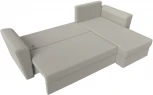 Диван угловой Амстердам Лайт правый угол (Бежевый/Рогожка) Лига Диванов арт.121167