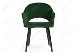 Стул Woodville на металлокаркасе Апри NEO confetti deep forest темно-зеленый / черный глянец 464181