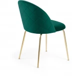 Обеденный стул La Forma (ex Julia Grup) Ivonne (Золотой,Зеленый/ Сталь,Фанера,Пена,Металл)