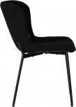 Стул обеденный Dobrin MILO (черные ножки, черный букле (UF992-12))