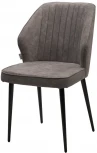 Стул SEATTLE-V Kashemir 925 Серо-коричневый, велюр / черный каркас М-City
