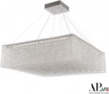 Подвесная люстра светодиодная APL LED Sicilia SH03.80.A.Ni.4000 (220V, хрусталь, на тросе)