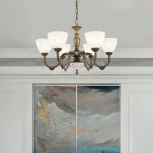 Подвесная люстра Arte Milano AM343837 347837/6 AB (220V, на цепи)