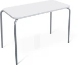 Стол SHT-T35 100/50 белый матовый/хром лак Sheffilton 9873642301