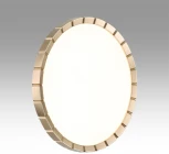 Настенно-потолочный светильник Sonex Atabi Gold 7648/CL PALE SN пластик/белый/золотой LED 30Вт 4000К D336 IP43 (220V, круглые)