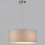 Подвесной светильник Lumion Nikki 8251/3 никель/серый, металл/текстиль Е27 3*60W 220V (на проводе, круглые)