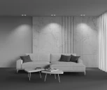 Встраиваемый светильник под гипсокартон Maytoni Gyps Modern DL124-GU10-02-TRS-W (220V)