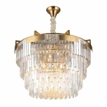 Подвесная люстра каскадная Aployt Mariz APL.813.13.15 (220V, хрусталь, на цепи)