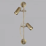 Настенный спот поворотный на 50/180 Odeon Light Manchester 7013/2W металл/под латунь LED GU10 *2 10W 220V