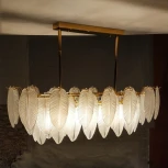 Потолочная люстра на штанге Lussole Hesperia LSP-8840 (220V, листья, IP21)