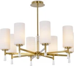 Потолочная люстра на штанге Freya Chic FR2031PL-08BS (220V, круглые)