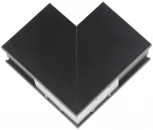 Коннектор для накладных магнитных шинопроводов, 35мм. угловой, вертикальный. UBX-MS22/35 BLACK