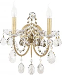 Бра Crystal Lux ODELIS AP2 GOLD (220V, подвески, подсвечник, свеча)