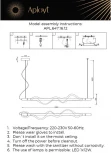 Подвесной светильник Aployt Adilin APL.647.16.12 (LED, 220V, на тросе)
