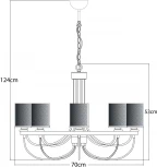 Подвесная люстра Arte Lamp Ombra A2995LM-8CC