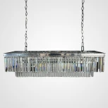 Подвесная люстра ImperiumLoft RH 1920S ODEON CLEAR GLASS FRINGE 120 chrome 155093-22 (229078-22)