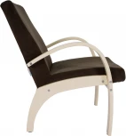 Кресло для отдыха Денди шпон, Ткань ультра шоколад, каркас дуб шампань шпон от фабрики Mebelik