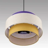 Подвесной светильник Lumion Palermo 8281/4 черный/фиолетовый/бежевый/желтый, металл/текстиль E14 4*40W 220V (на проводе, круглые)