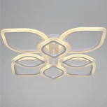 Потолочная люстра светодиодная на штанге с пультом регулировкой яркости и цветовой температуры Reluce 02303-0.3-4+4 WH